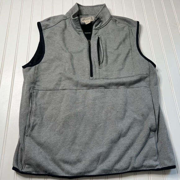 Duluth Trading Co Men's Threshold Fleece 1/4 Zip Vest Mens Large 914 - Picture 1 of 2